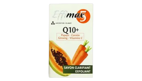 Effimax q10+ papaya-carrot soap