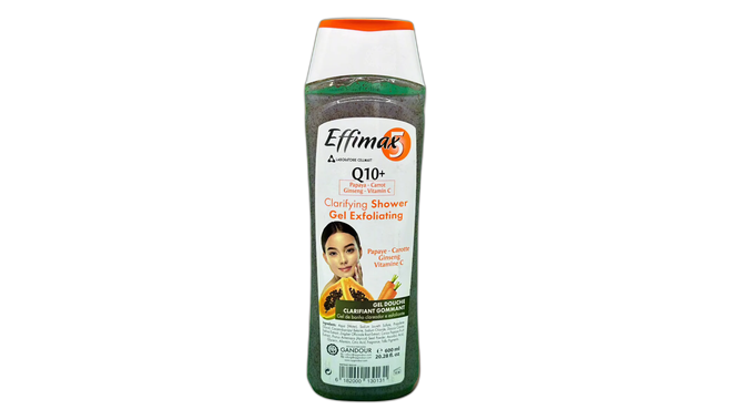 Effimax5 clarifying shower gel exfoliating