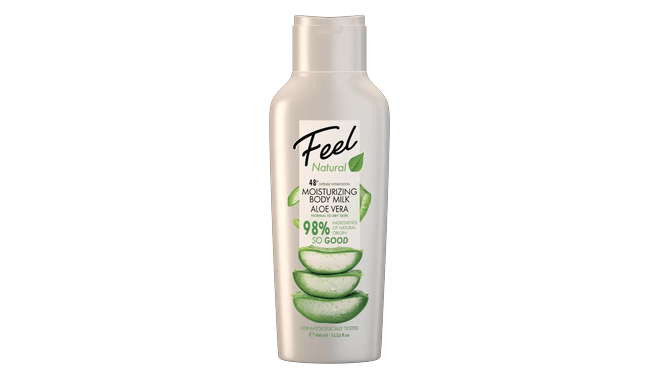 Feel natural moisturizing body milk aloe vera