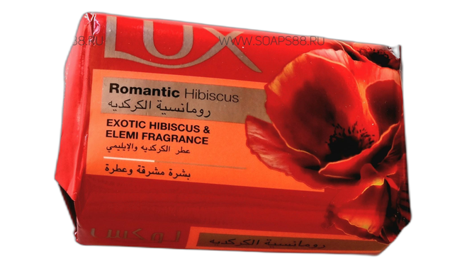 Lux romantic hibiscus bar soap single