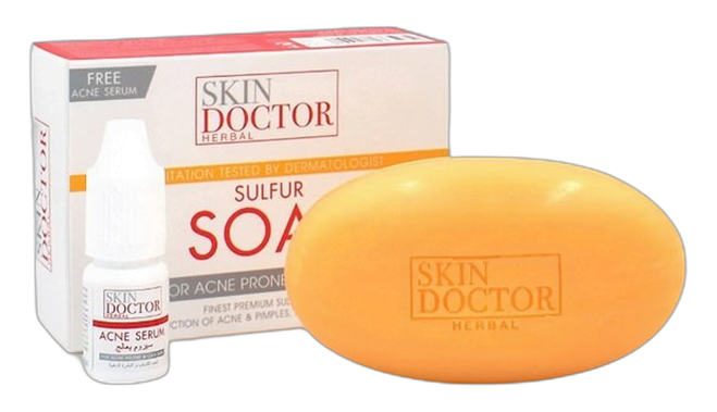 Skin doctor herbal sulfur soap for acne and prone skin