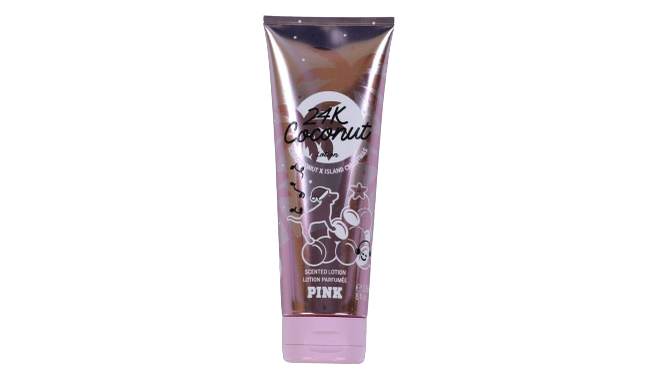 Pink 24k coconut scented lotion