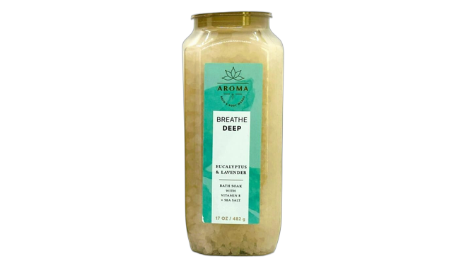 Aroma breathe deep eucalyptus & lavender salt