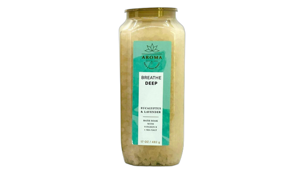 Aroma breathe deep eucalyptus & lavender salt