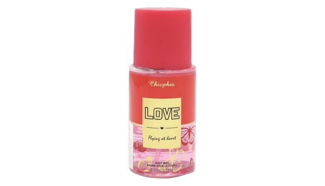 Love flying at heart body mist