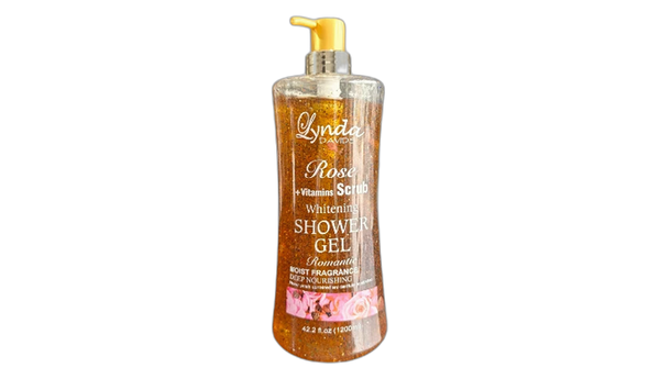 Lynda davids rose +vitamins scrub shower gel
