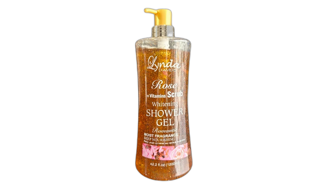 Lynda davids rose +vitamins scrub shower gel