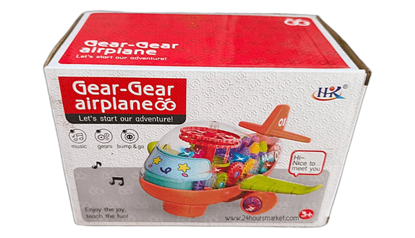 Gear-gear airplane