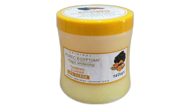 Pure egyptian magic whitening tumeric scrub