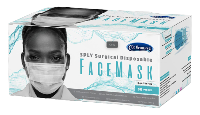 Dr brown face mask