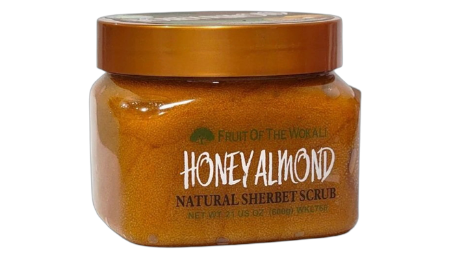 Fruit of the wokali scrub honey almond