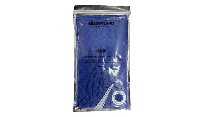 Beautyland exfoliating beauty spa towel