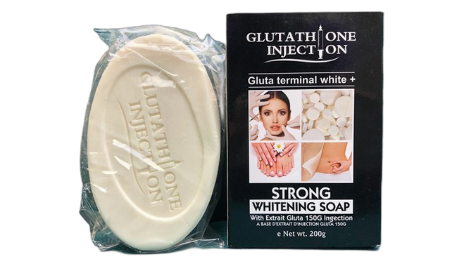 Glutathione injection whitening soap