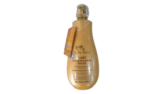 Noble white gold unifying skin lightening milk