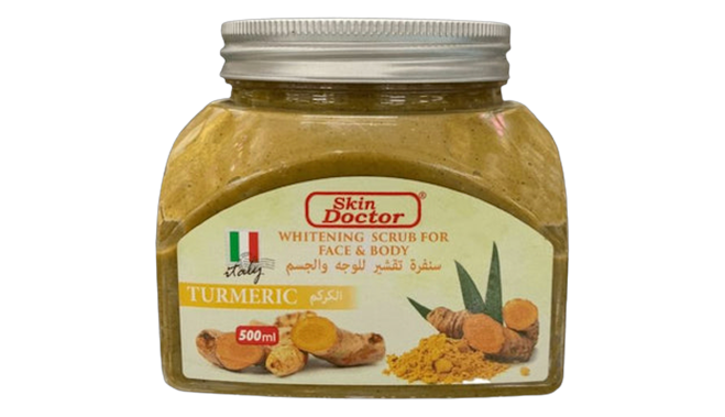 Skin doctor face & body scrub with turmeric