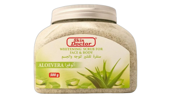 Skin doctor whitening face and body scrub aloe