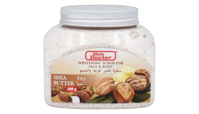 Skin doctor shea butter whitening scrub
