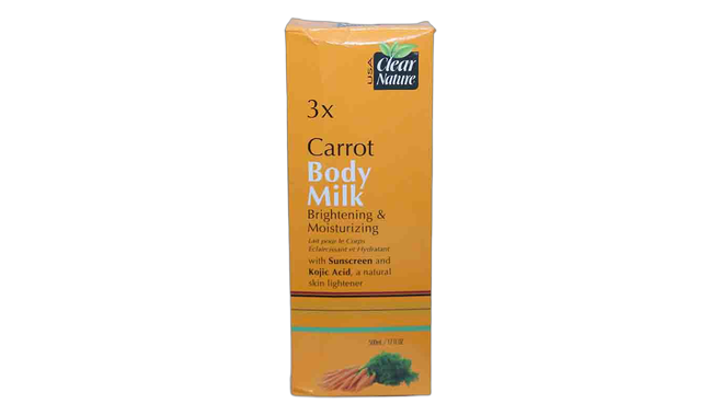 Clear nature carrot moisturizing body & face