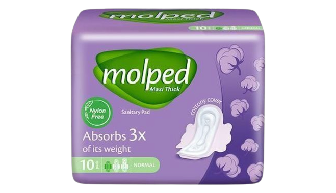 Molped maxi thick sanitary pad heavy flow