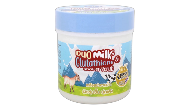 Rd duo milk glutathione shower scrub