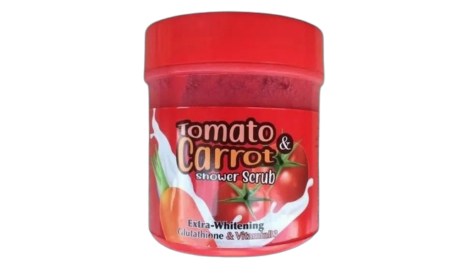 Rd care tomato and carrot shower scrub