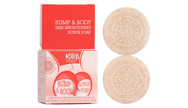 Koji White Kojic Acid Bump & Body Scrub Soap