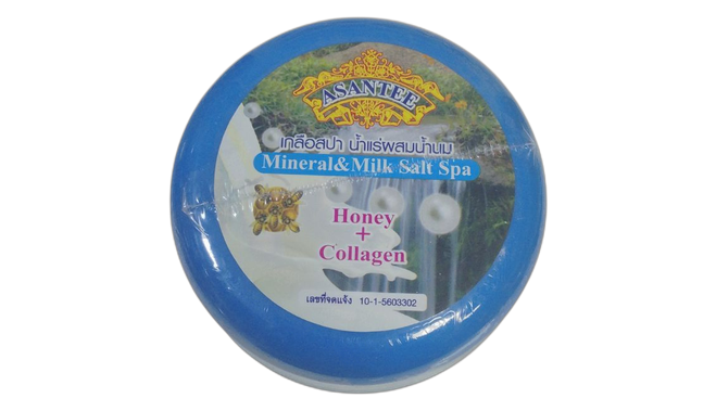 Asantee honey + collagen spa salt scrub