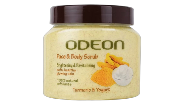 Odeon face & body scrub turmeric & yogurt