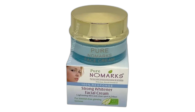 Pure nomarks strong whitener facial cream
