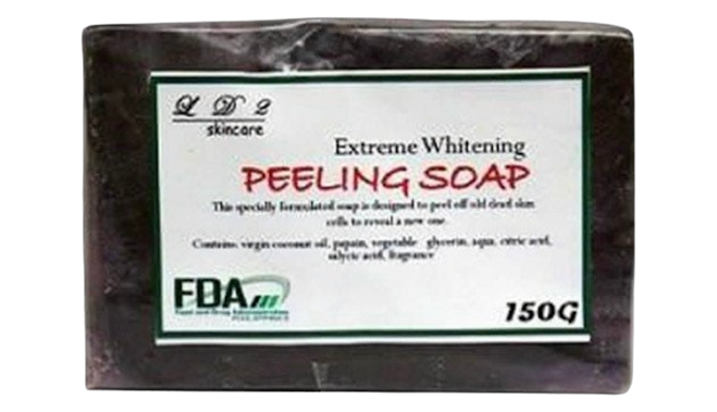 Extreme whitening peeling soap