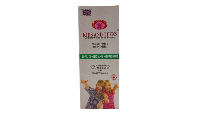 Kids and teens moisturizing body milk