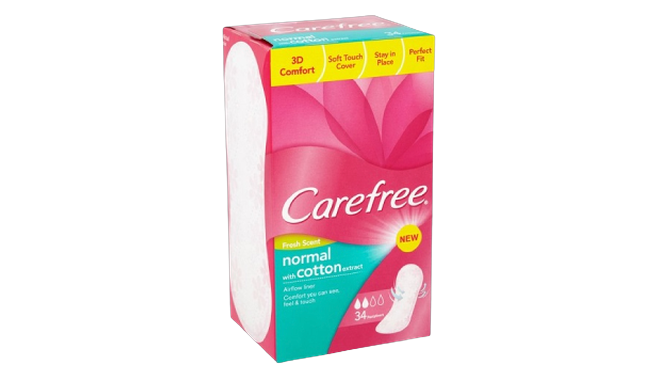 Carefree panty liner