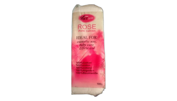Rose pure cotton wool