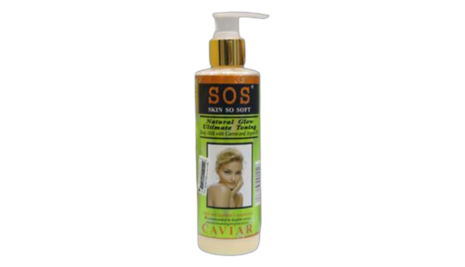 Sos natural glow ultimate toning milk with