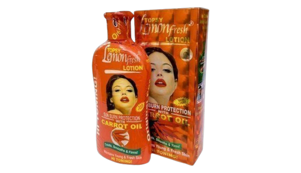 Lemon fresh carrot oil lotion