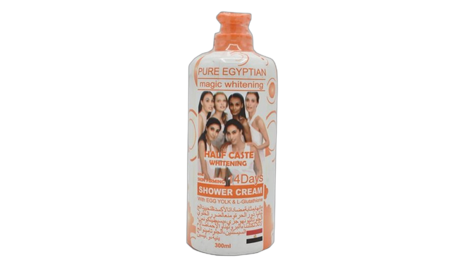 Pure egyptian half cast whitening shower cream