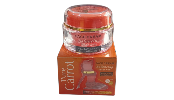 Pure carrot face cream