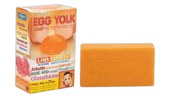 Extract egg yolk soap lab white