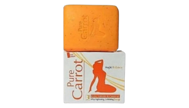 Pure carrot exfoliating soap