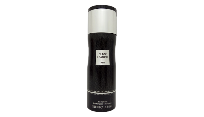 Black leather men deodorant