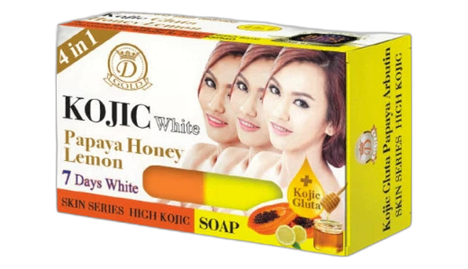 Kojic white papaya honey lemon soap
