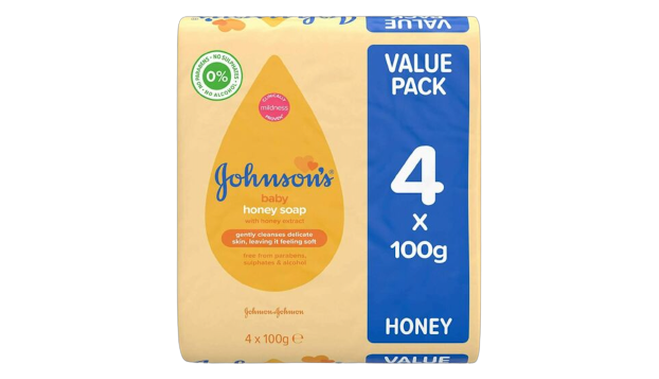 Johnson's baby honey soap