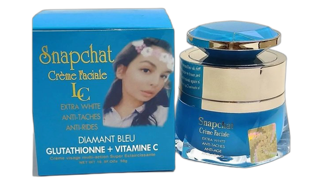 Snapchat facial cream glutathione + vitamin c