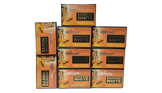 Booster white papaya turmeric and kojic acid soap