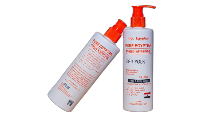 Pure egyptian magic whitening egg yolk lotion