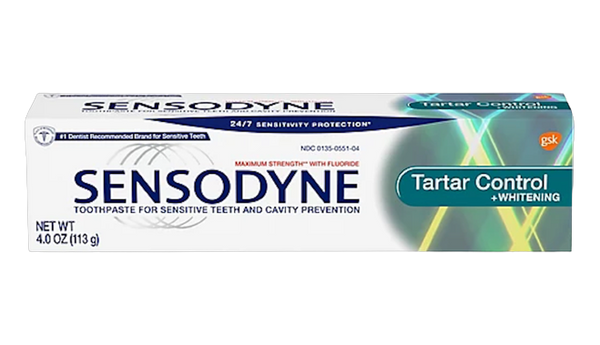 Sensodyne tartar control whitening tooth paste