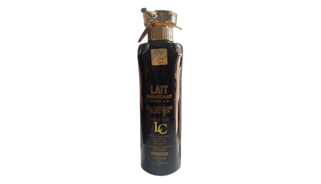 Lait snapchat diamant noir glutathione