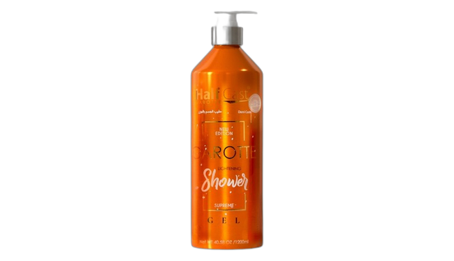Half cast carotte lightening shower gel