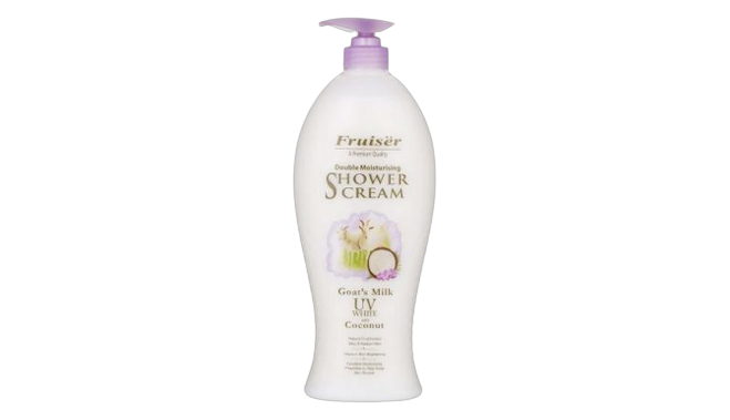 Fruiser rose body shampoo goat's milk uv white