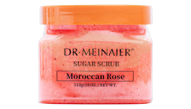 Dr.meinaier shea sugar scrub moroccan rose